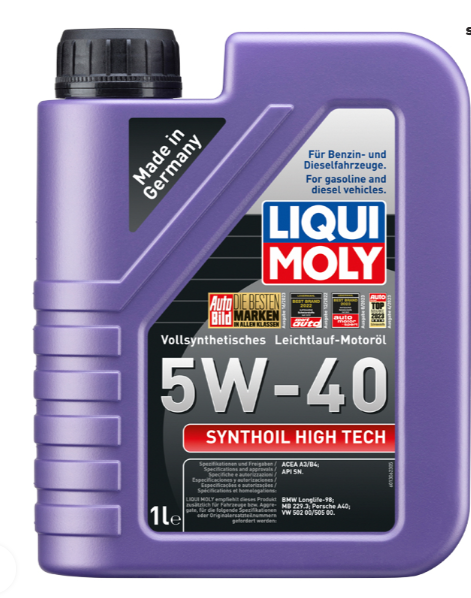 LIQUI MOLY 5W40 Synthoil High Tech Tam Sentetik Motor Yağı 1 Litre (1855)